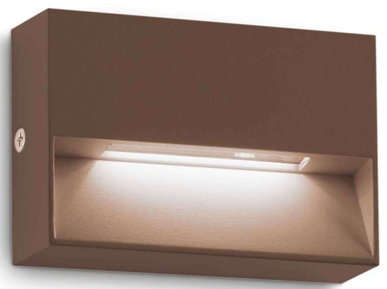 Φωτιστικό Τοίχου - Απλίκα Dedra 316895 10x3x6,6cm Led 160lm 1,5W 3000K Coffee Ideal Lux