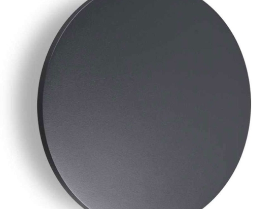 Φωτιστικό Τοίχου - Απλίκα Punto 313511 Φ18x3cm Led 1050lm 9W 3000K Anthracite Ideal Lux