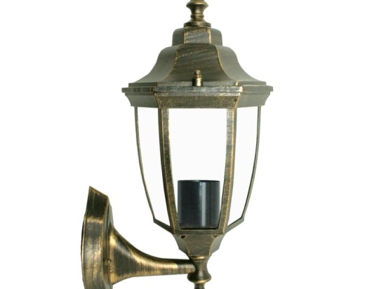 Φωτιστικό Τοίχου - Απλίκα Με Λάμπα Πάνω HI6171GB Gold-Black Aca