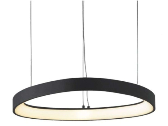 Φωτιστικό Οροφής Harmony BR97LEDP40BK 36W Led Φ42cm 120cm Black Aca Αλουμίνιο