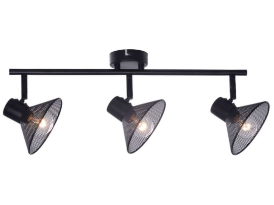 Φωτιστικό Τοίxου - Απλίκα Paloma TNK2833SB 3xΕ14 53x13x19cm Black Aca Μέταλλο