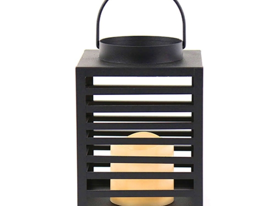 Φανάρι-Κερί Με Μπαταρία "Ebeko" F0711112 Led 14X14X19,5cm Black Aca