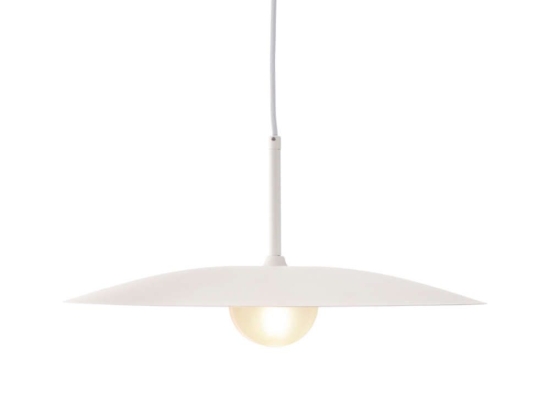 Φωτιστικό Οροφής Afinar OD94451PW 1xG9 Αμμοβολή Φ40cm 120cm White Aca