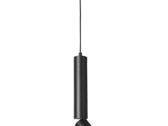 Φωτιστικό Οροφής Babel RA3551PBK 1xGU10 Φ5,6cm Φ8cm 140cm Black Aca