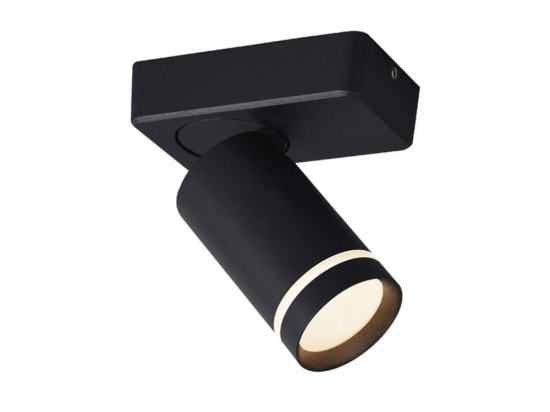 Φωτιστικό Οροφής - Σποτ Divino RA3631SBK 1xGU10 12x7x13,5cm Black Aca
