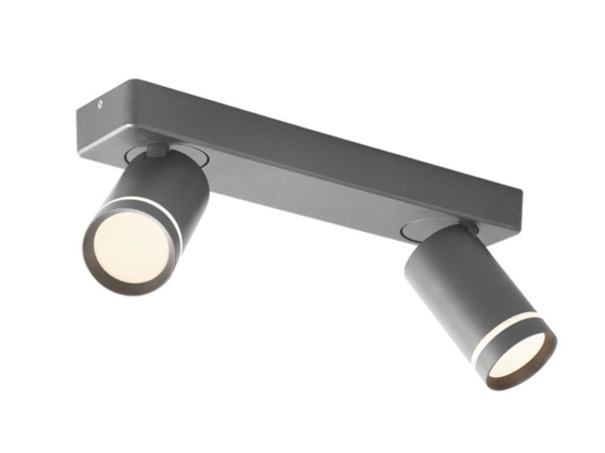 Φωτιστικό Οροφής - Σποτ Divino RA3632SGY 2xGU10 32x7x13,5cm Grey Aca