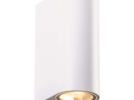 Φωτιστικό Τοίχου - Απλίκα LG2202GU10W 6,8x15,2cm 2xGU10 35W IP65 White Aca Αλουμίνιο,Γυαλί