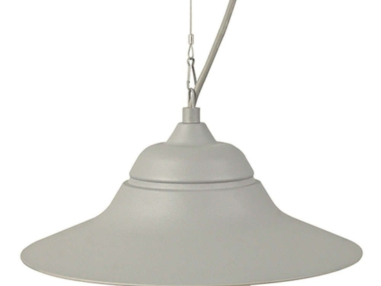 Φωτιστικό Οροφής Εξωτερικού Χώρου JULIE1PG Φ34cm 1xE27 IP44 Grey Aca Ατσάλι,Γυαλί