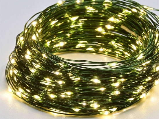 Χριστουγεννιάτικα Λαμπάκια Σειρά 300 Led X01300152 30m+3m Με 8 Προγράμματα 3,6W White-Green Aca