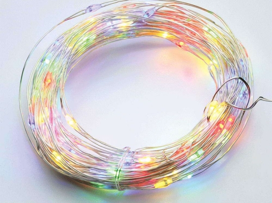 Χριστουγεννιάτικα Λαμπάκια Σειρά 300 Led X01300312 30m+3m Με 8 Προγράμματα 7,2W RGBY White-Multi Aca