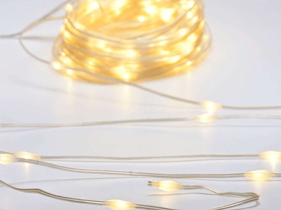 Χριστουγεννιάτικα Λαμπάκια Σειρά 100 Led Skin Line X0410011261 10m Με 8 Προγράμματα 2,4W Clear Aca