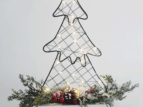 Διακοσμητικό Επιτραπέζιο Tree Led X09301101 25x5x40cm Με Μπαταρίες Multi Aca