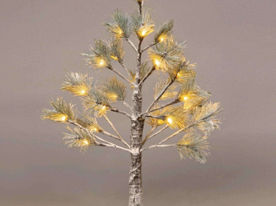 Χριστουγεννιάτικο Δεντράκι Snow Pine Tree Led X1024144 60cm Multi Aca