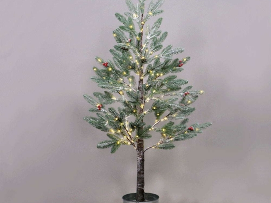 Χριστουγεννιάτικο Δέντρο Flower Tree With Cherry & Pot Led X10168144 120cm 1,35W Multi Aca