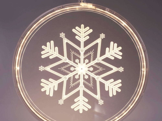 Χριστουγεννιάτικο Διακοσμητικό Κρεμαστό Snowflake X083612510 21x21,6cm Clear-White Aca