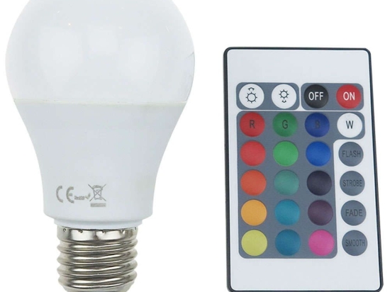 Λαμπτήρας Led Smart A608RGBWN E27 8W RGB/3000K 650lm White Aca