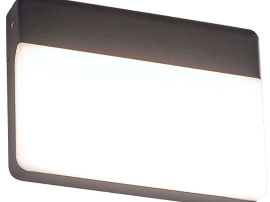 Φωτιστικό Τοίχου - Απλίκα Yuta LG1329G 20x3x13,5cm Led 650lm 13W 3000K Dark Grey Aca