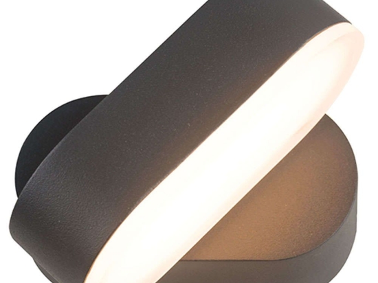 Φωτιστικό Τοίχου - Απλίκα Vesc LG1681G 11x5,4cm Led  320lm 7W 3000K Dark Grey Aca