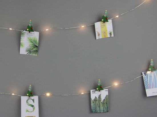 Χριστουγεννιάτικα Λαμπάκια Σειρά X-Mas Tree Clips 25 Mini Leds X05251112 240+30cm 1,5W Με Μπαταρία Multi-Green Aca