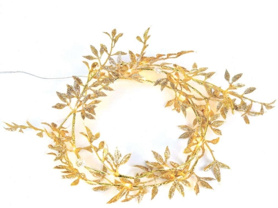 Χριστουγεννιάτικα Λαμπάκια Σειρά Garland 20 Mini Led X07201145 150+30cm 1,2W Με Μπαταρίες Gold Aca