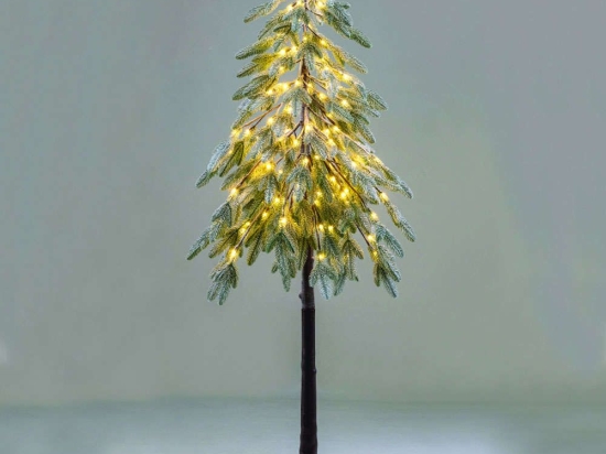 Χριστουγεννιάτικο Δέντρο Snowy Green Pine Tree Led X10901446 Φ50x150cm Multi-Green Aca