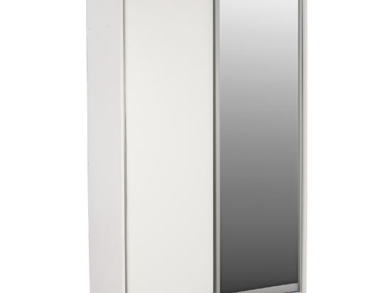 ΝΤΟΥΛΑΠΑ ΣΥΡΟΜΕΝΗ ADLER ΜΕΛΑΜΙΝΗΣ 120x60x220Yεκ. ΔΙΦΥΛΛΗ ΛΕΥΚΗ ΜΕ ΚΑΘΡΕΠΤΗ HM2460.03