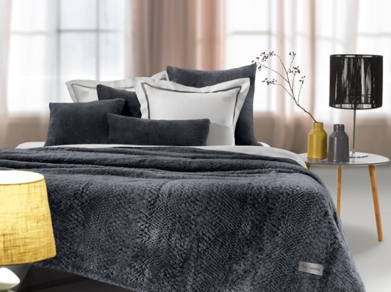 Κουβέρτα Crusty Carbon Guy Laroche Υπέρδιπλο 220x240cm Πολυέστερ
