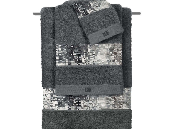Πετσέτα Next Anthracite Guy Laroche Προσώπου 50x90cm 100% Βαμβάκι