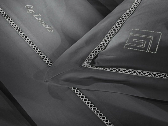 Σεντόνια Blend (Σετ 4τμχ) Anthracite Guy Laroche King Size 270x280cm 100% Βαμβακοσατέν
