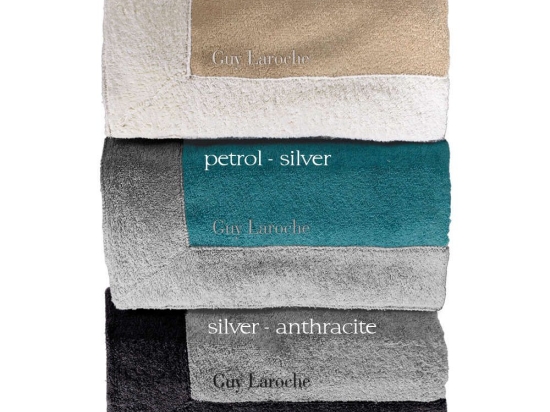 Πετσέτα Θαλάσσης King Petrol-Silver Guy Laroche Θαλάσσης 85x170cm 100% Βαμβάκι