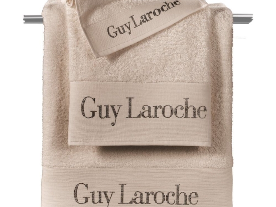 Πετσέτες Futura Σετ 3τμχ Natural Guy Laroche Σετ Πετσέτες 100% Βαμβάκι