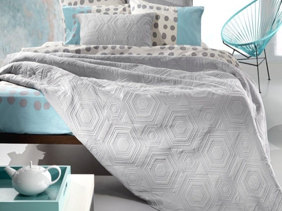 Κουβερλί Lilly Silver Guy Laroche Υπέρδιπλο 220x240cm Microfiber
