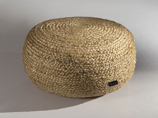 Πουφ - Σκαμπό Ottoman 50X50X25 Natural Guy Laroche Jute