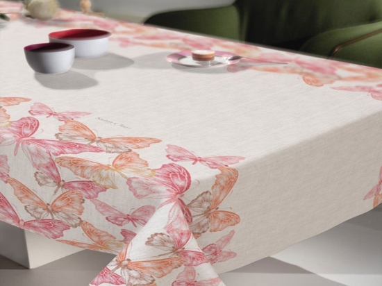 Τραπεζομάντηλο 1031 Coral Saint Clair 145X145 Πολυέστερ