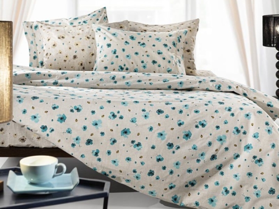 Παπλωματοθήκη Poetic (Σετ 3τμχ) Aqua Guy Laroche Υπέρδιπλo 225x245cm 100% Βαμβακερό Περκάλι