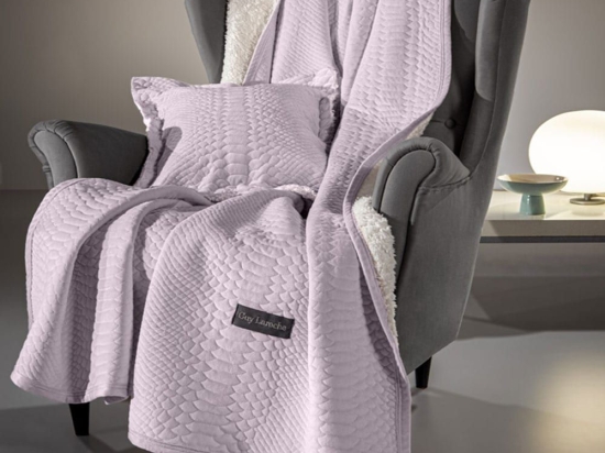 Ριχτάρι Capsule Σετ Με Διακοσμητική Μαξιλαροθήκη Melanze Guy Laroche Πολυθρόνα 130x170cm Microfiber