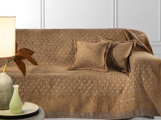 Ριχτάρι Intima Cocoa Guy Laroche Διθέσιο 180x250cm Βαμβάκι-Chenille