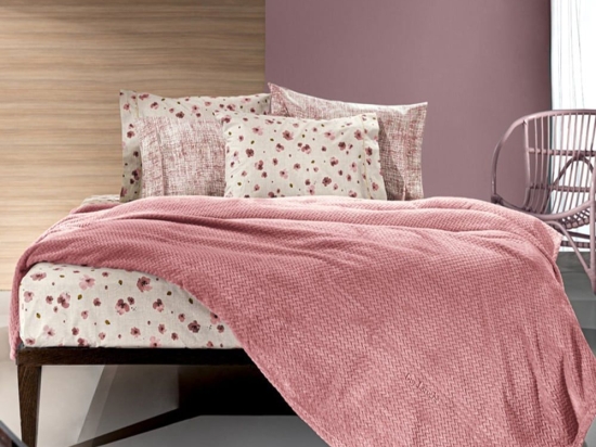 Κουβέρτα Rombus Coral Guy Laroche Μονό 160x220cm Microfiber