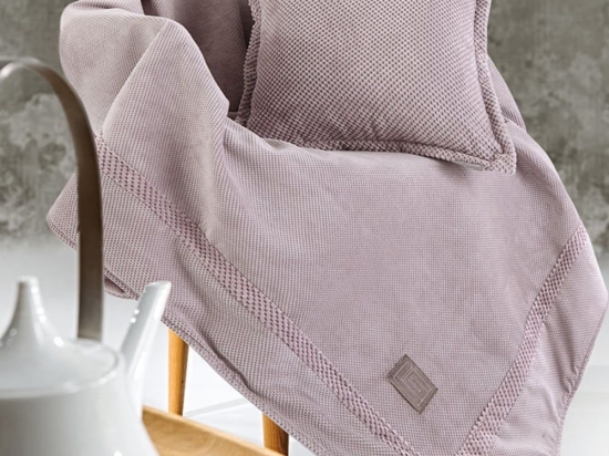 Ριχτάρι Rubicon Amethyst Guy Laroche Τριθέσιο 170x300cm Microfiber-Polyester