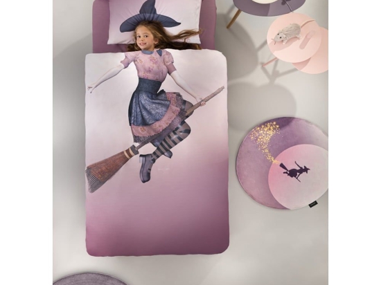 Σεντόνια Παιδικά Spell (Σετ 3τμχ) Purple Saint Clair Μονό 170x250cm 100% Βαμβάκι