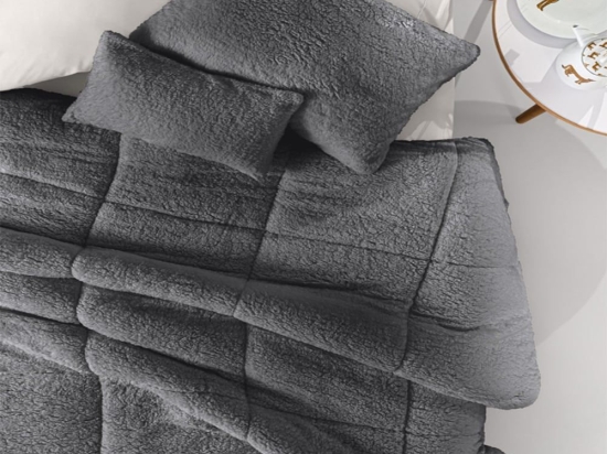 Κουβερτοπάπλωμα Mouton Anthracite Guy Laroche Υπέρδιπλo 220x240cm Πολυέστερ