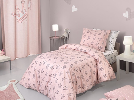 Παπλωματοθήκη Παιδική Majesty (Σετ 2τμχ) Pink Guy Laroche Μονό 165x225cm 100% Βαμβάκι