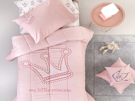 Παπλωματοθήκη Παιδική Majesty Pink Guy Laroche Μονό 165x225cm Βαμβάκι-Μικροφίμπρα