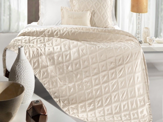 Κουβερλί Fiera (Σετ 3τμχ) Sand Guy Laroche Υπέρδιπλο 240x250cm Microsatin