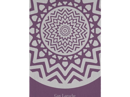 Πετσέτα Θαλάσσης Velour Printed 2101 Purple Guy Laroche Θαλάσσης 100x175cm Βαμβάκι-Πολυέστερ