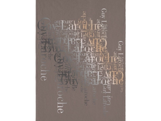 Πετσέτα Θαλάσσης Velour Printed 2103 Taupe Guy Laroche Θαλάσσης 100x175cm Βαμβάκι-Πολυέστερ