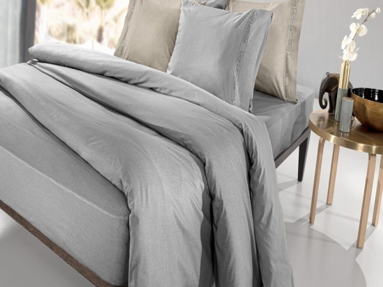 Παπλωματοθήκη Color Plus Silver Guy Laroche Μονό 165x225cm 100% Βαμβακερό Περκάλι