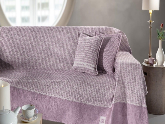 Ριχτάρι Parfait Lilac Guy Laroche Τετραθέσιο 180x350cm Βαμβάκι-Ακρυλικό