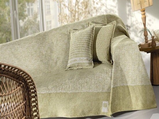 Ριχτάρι Parfait Olive Guy Laroche Διθέσιο 180x250cm Βαμβάκι-Ακρυλικό