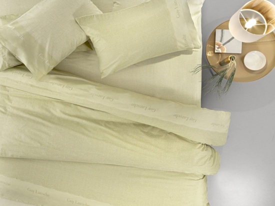 Σεντόνια Novel (Σετ 4τμχ) Lime Guy Laroche Υπέρδιπλο 240x265cm 100% Βαμβακερό Περκάλι